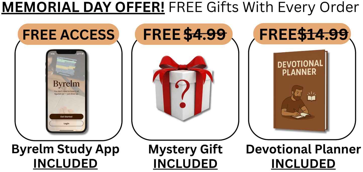 + FREE Byrelm Study App Access, Mystery Gift, Devotional Planner