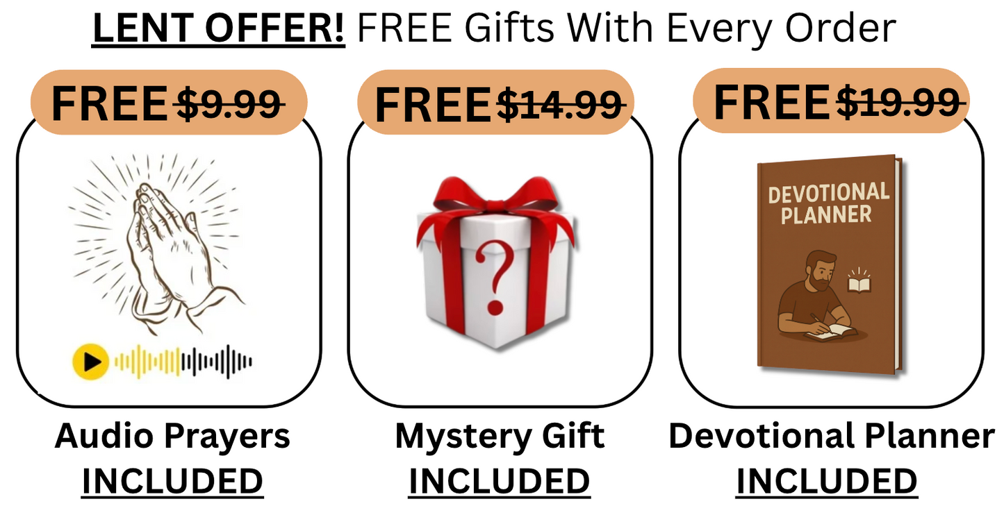 + FREE Audio Prayers, Mystery Gift, Devotional Planner