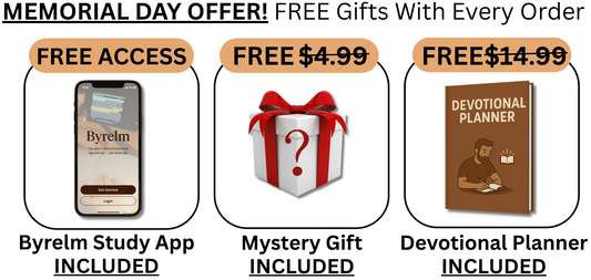 + FREE Byrelm Study App Access, Mystery Gift, Devotional Planner