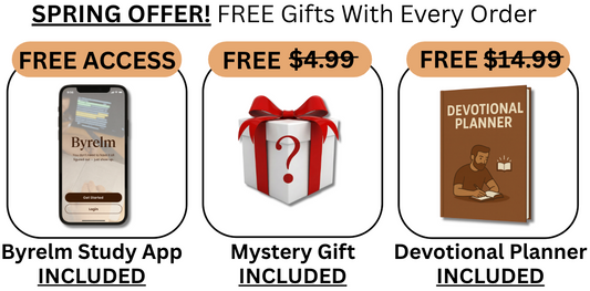 + FREE Byrelm Study App Access, Mystery Gift, Devotional Planner